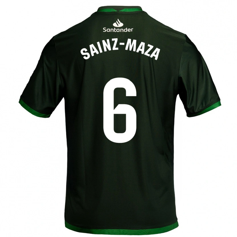 Danxen Hombre Camiseta Íñigo Sainz-Maza #6 Verde Oscuro 2ª Equipación 2025/26 La Camisa