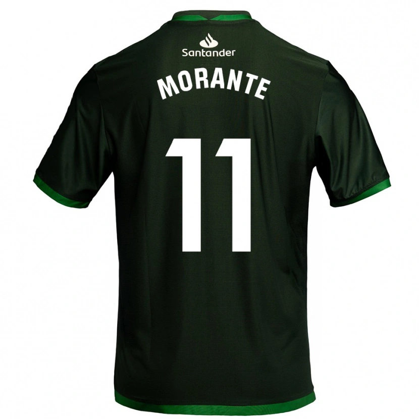 Danxen Hombre Camiseta Alejandro Morante #11 Verde Oscuro 2ª Equipación 2025/26 La Camisa