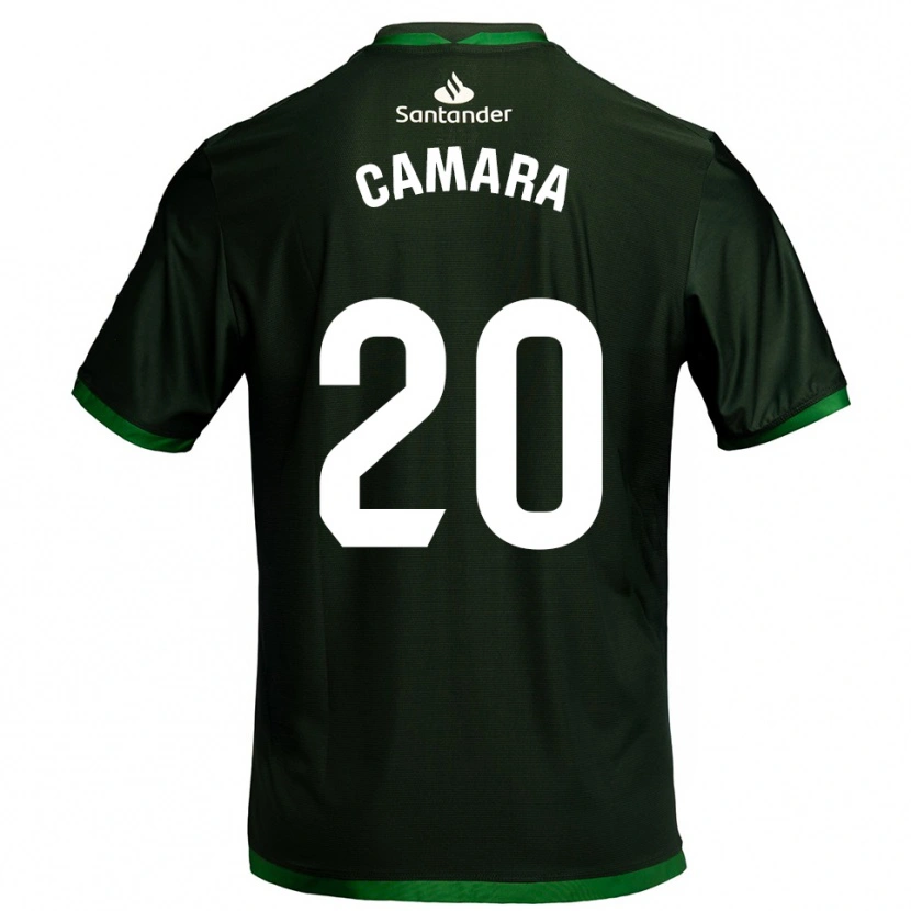 Danxen Hombre Camiseta Suleiman Camara #20 Verde Oscuro 2ª Equipación 2025/26 La Camisa