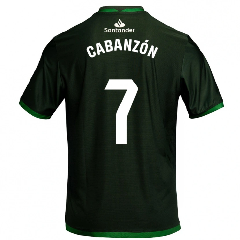 Danxen Hombre Camiseta Yeray Cabanzón #7 Verde Oscuro 2ª Equipación 2025/26 La Camisa