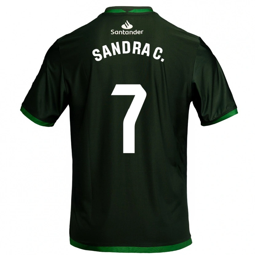 Danxen Hombre Camiseta Sandra Calvo Pozo #7 Verde Oscuro 2ª Equipación 2025/26 La Camisa