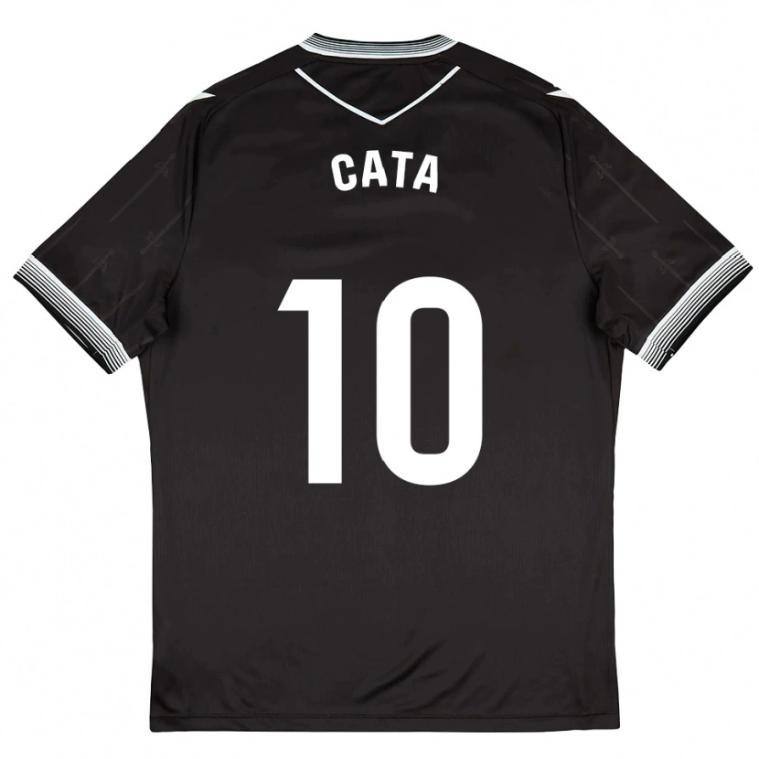 Danxen Hombre Camiseta Catalina Roselló #10 Negro Blanco 2ª Equipación 2025/26 La Camisa