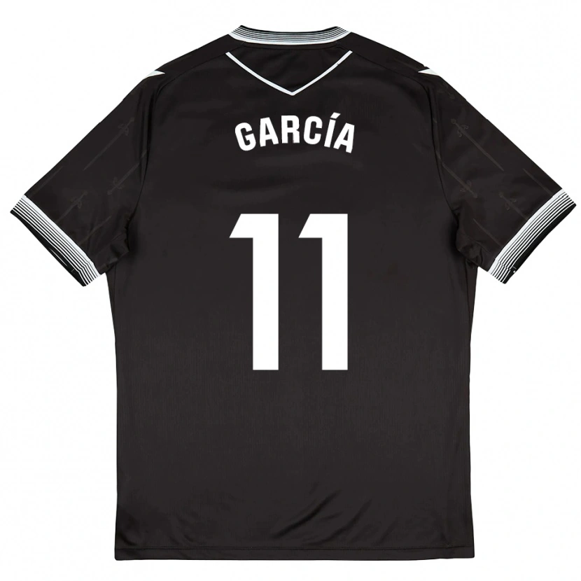 Danxen Hombre Camiseta Fermín García #11 Negro Blanco 2ª Equipación 2025/26 La Camisa
