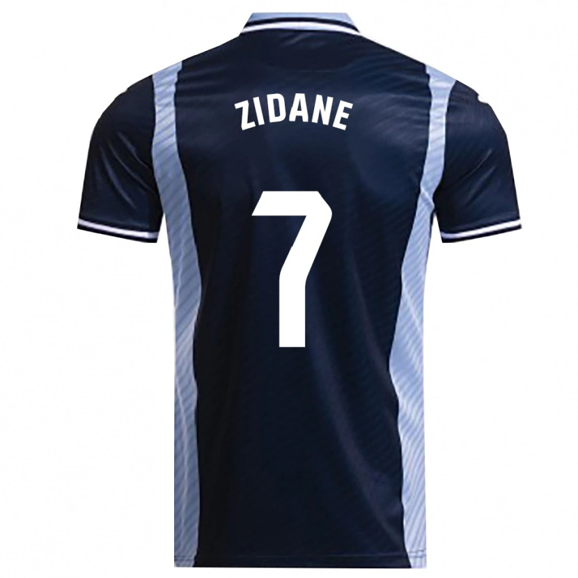Danxen Hombre Camiseta Théo Zidane #7 Azul Marino Celeste 2ª Equipación 2025/26 La Camisa