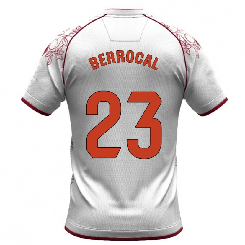 Danxen Hombre Camiseta Manu Berrocal #23 Blanco Burdeos 2ª Equipación 2025/26 La Camisa
