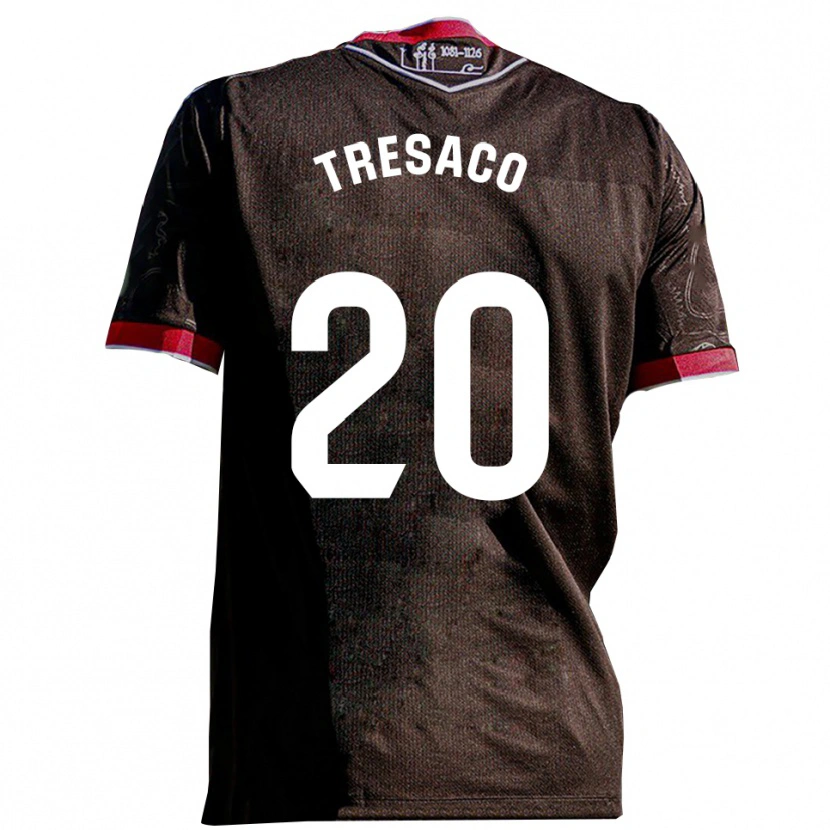 Danxen Hombre Camiseta Rafa Tresaco #20 Negro Rojo 2ª Equipación 2025/26 La Camisa