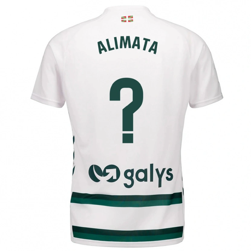 Danxen Hombre Camiseta Alimata Belem #0 Blanco Verde 2ª Equipación 2025/26 La Camisa