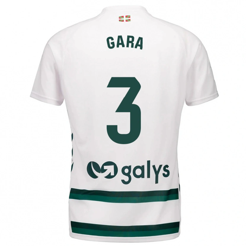 Danxen Hombre Camiseta Garazi Facila Giralte #3 Blanco Verde 2ª Equipación 2025/26 La Camisa