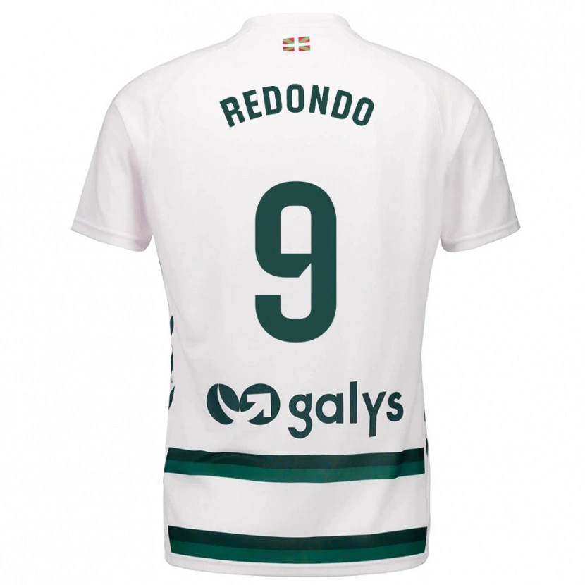 Danxen Hombre Camiseta Ekaitz Redondo #9 Blanco Verde 2ª Equipación 2025/26 La Camisa