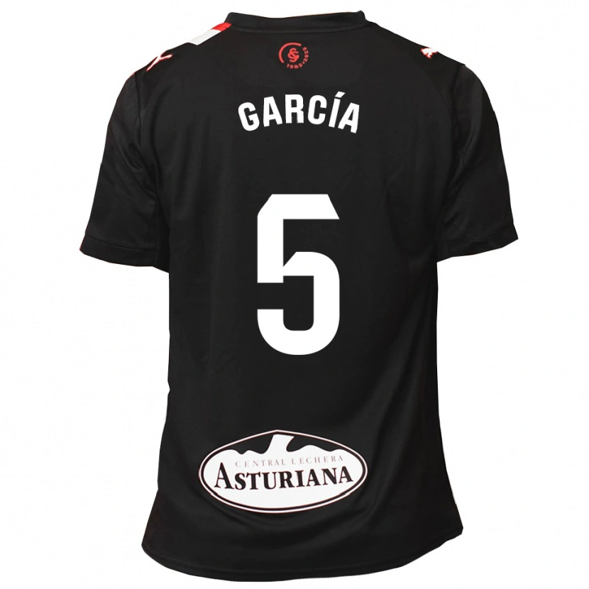 Danxen Hombre Camiseta Pablo García #5 Negro Blanco 2ª Equipación 2025/26 La Camisa