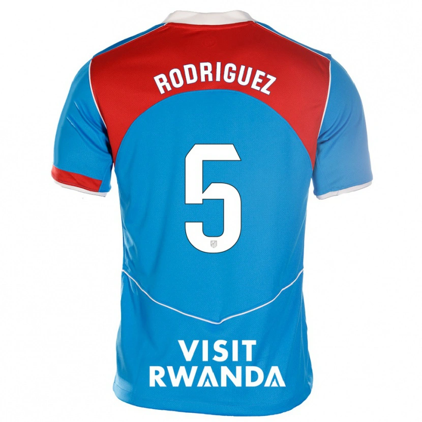 Danxen Hombre Camiseta Cinta Rodriguez #5 Azul Blanco Equipación Tercera 2025/26 La Camisa