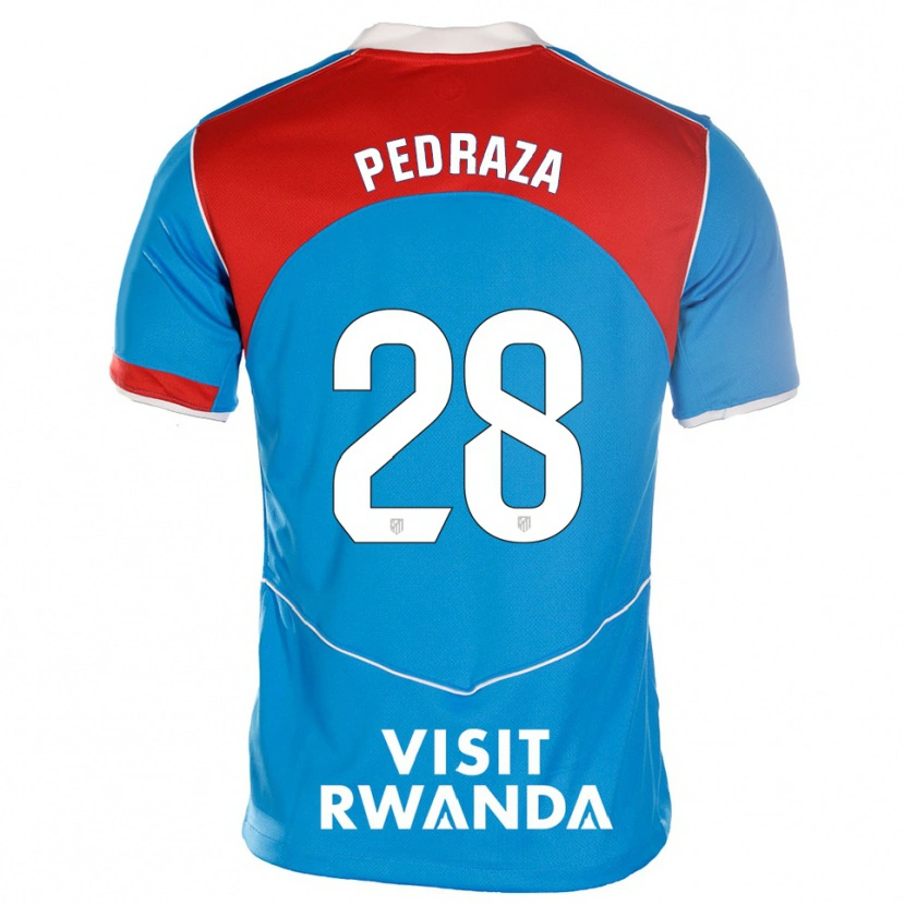 Danxen Hombre Camiseta Alfredo Pedraza #28 Azul Blanco Equipación Tercera 2025/26 La Camisa
