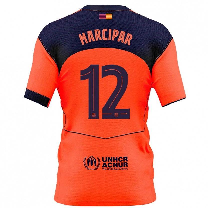 Danxen Hombre Camiseta Nico Marcipar #12 Naranja Marino Equipación Tercera 2025/26 La Camisa