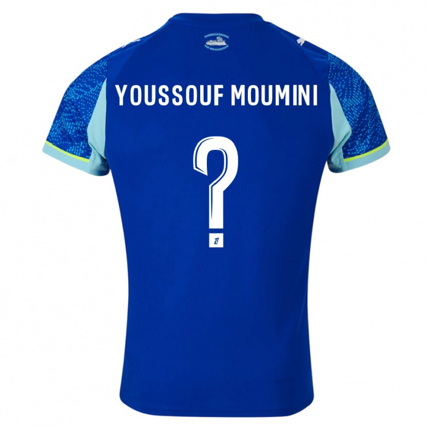 Danxen Hombre Camiseta Yakine Youssouf Moumini #0 Celeste Blanco Equipación Tercera 2025/26 La Camisa