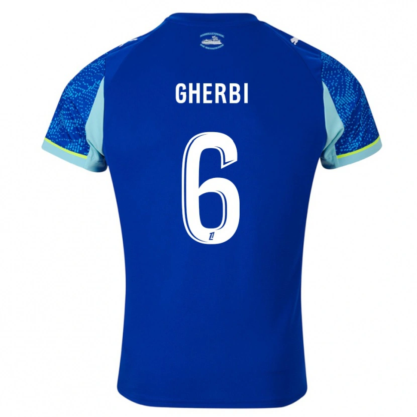 Danxen Hombre Camiseta Candice Gherbi #6 Celeste Blanco Equipación Tercera 2025/26 La Camisa