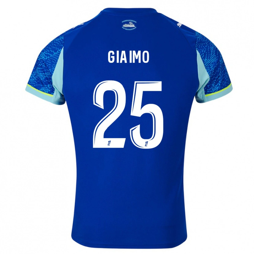 Danxen Hombre Camiseta Carla Giaimo #25 Celeste Blanco Equipación Tercera 2025/26 La Camisa