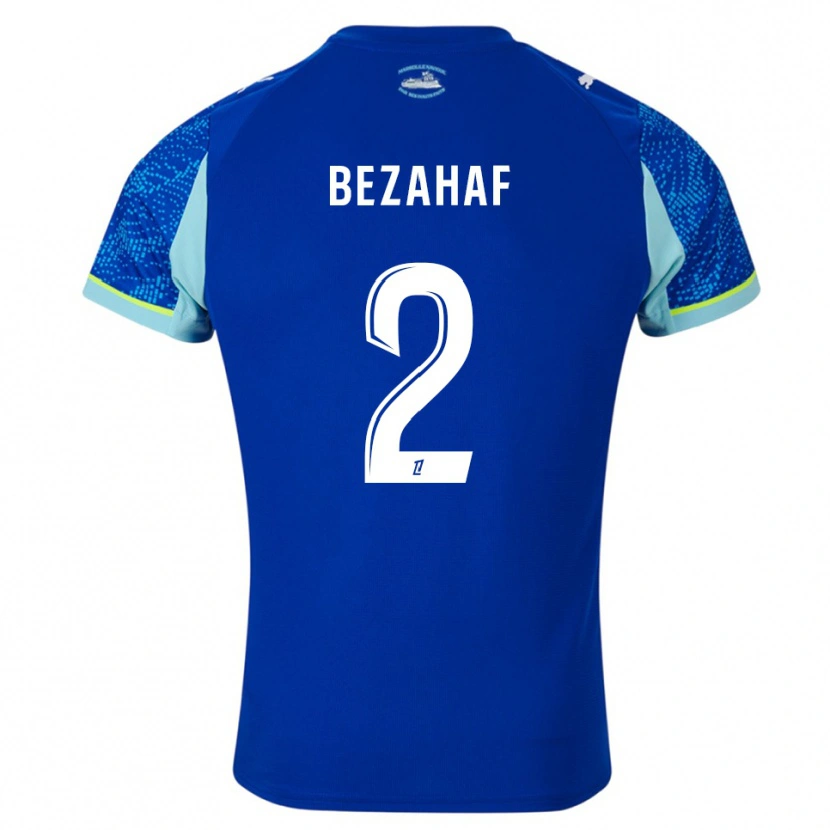 Danxen Hombre Camiseta Kelyann Bezahaf #2 Celeste Blanco Equipación Tercera 2025/26 La Camisa