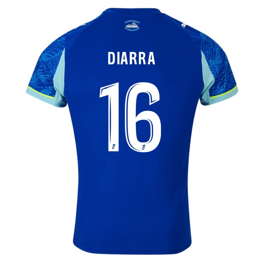 Danxen Hombre Camiseta Cheick Diarra #16 Celeste Blanco Equipación Tercera 2025/26 La Camisa