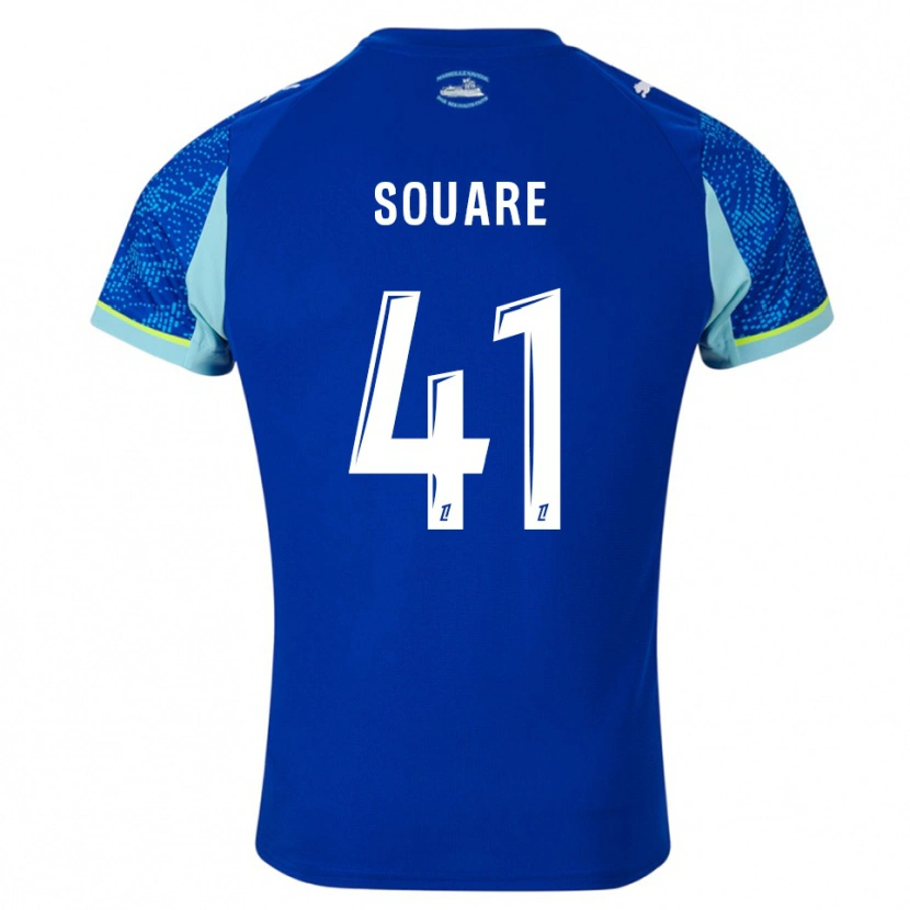 Danxen Hombre Camiseta Cheick Souare #41 Celeste Blanco Equipación Tercera 2025/26 La Camisa