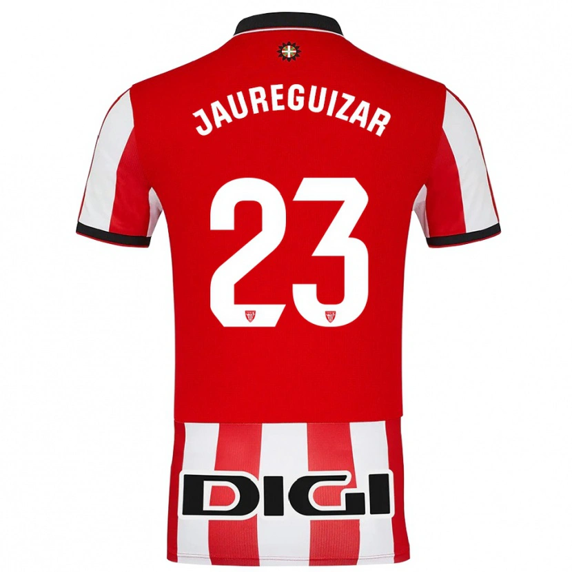 Danxen Mujer Camiseta Mikel Jauregizar #23 Rojo Blanco 1ª Equipación 2025/26 La Camisa