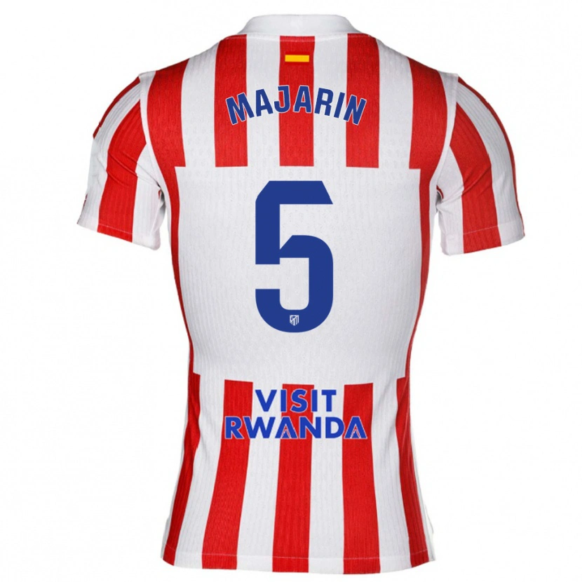 Danxen Mujer Camiseta Sonia Majarín #5 Rojo Blanco 1ª Equipación 2025/26 La Camisa
