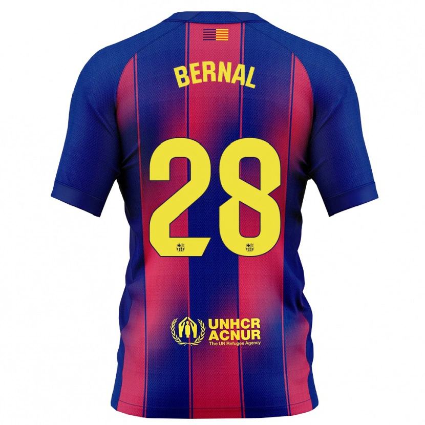 Danxen Mujer Camiseta Marc Bernal #28 Azul Rojo 1ª Equipación 2025/26 La Camisa