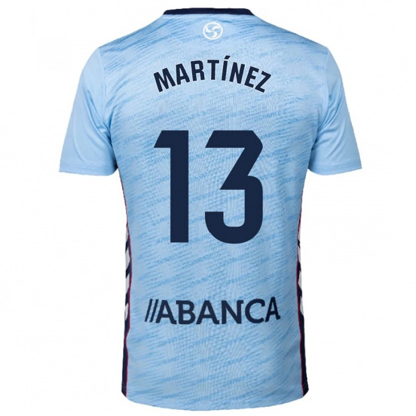 Danxen Mujer Camiseta Naiara Martínez #13 Celeste Rojo 1ª Equipación 2025/26 La Camisa