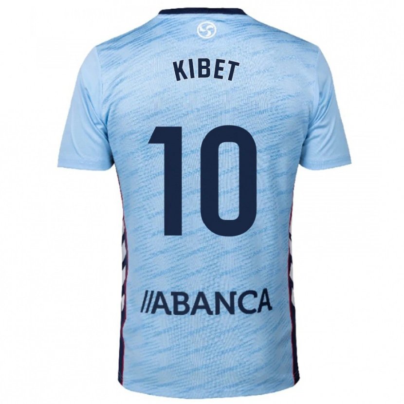 Danxen Mujer Camiseta Aldrine Kibet #10 Celeste Rojo 1ª Equipación 2025/26 La Camisa