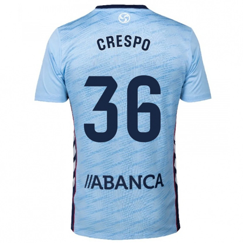 Danxen Mujer Camiseta Yoel Crespo #36 Celeste Rojo 1ª Equipación 2025/26 La Camisa