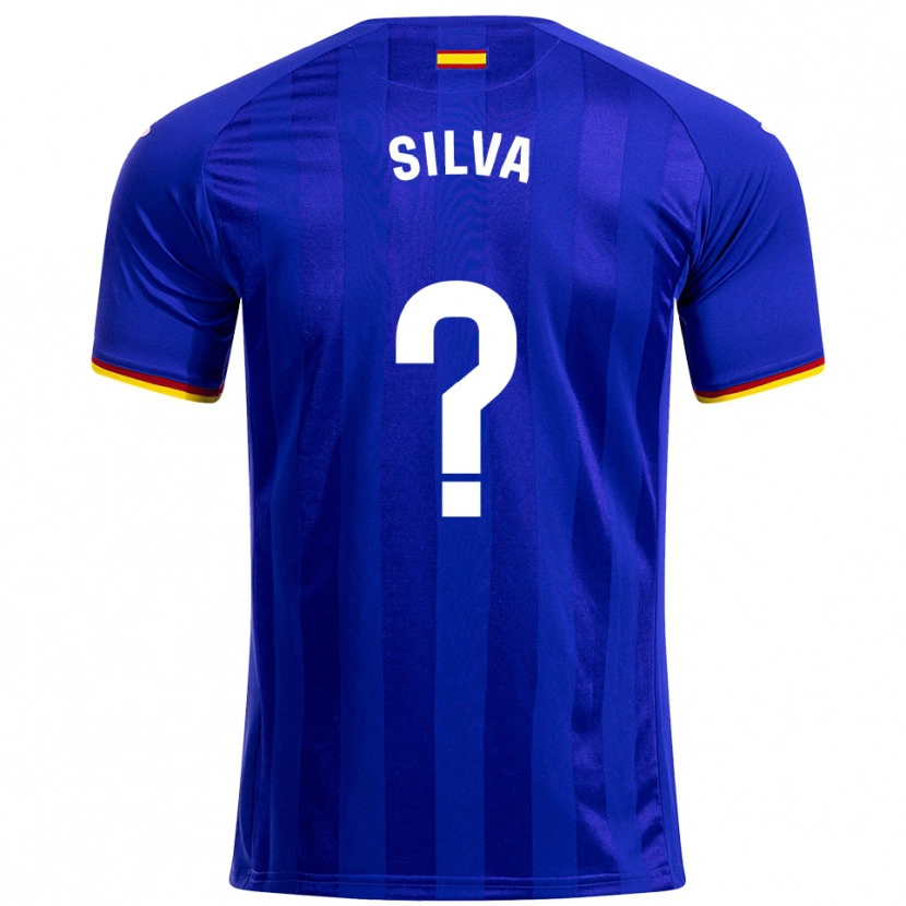 Danxen Mujer Camiseta Jonathan Silva #0 Azul Rojo Amarillo 1ª Equipación 2025/26 La Camisa