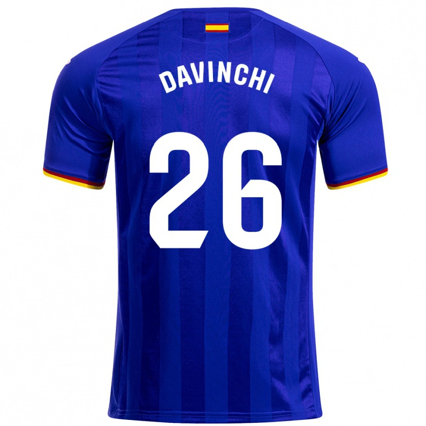 Danxen Mujer Camiseta Davinchi #26 Azul Rojo Amarillo 1ª Equipación 2025/26 La Camisa