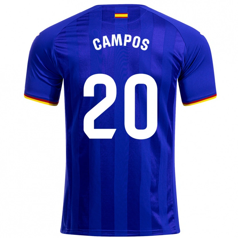 Danxen Mujer Camiseta Álex Campos #20 Azul Rojo Amarillo 1ª Equipación 2025/26 La Camisa