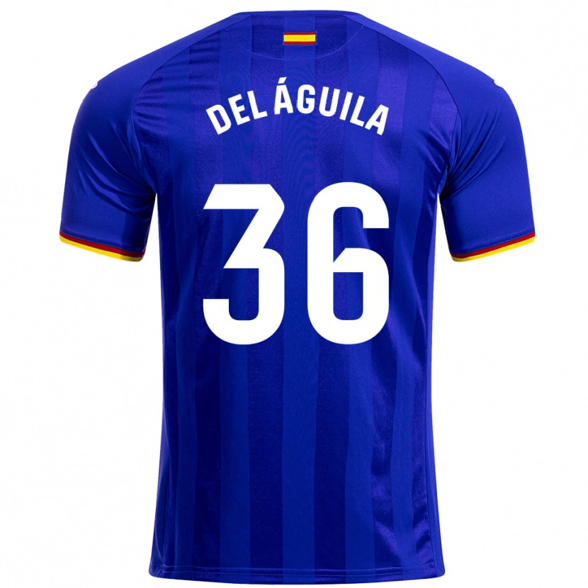 Danxen Mujer Camiseta Ángel Del Águila #36 Azul Rojo Amarillo 1ª Equipación 2025/26 La Camisa