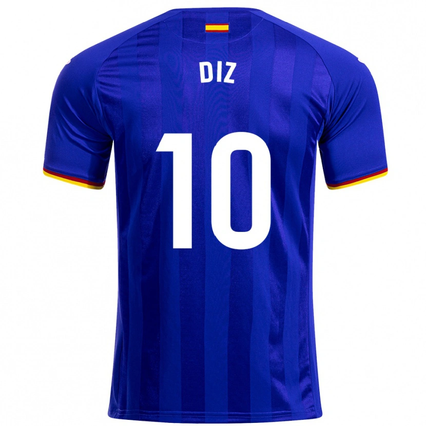 Danxen Mujer Camiseta Rafa Diz #10 Azul Rojo Amarillo 1ª Equipación 2025/26 La Camisa