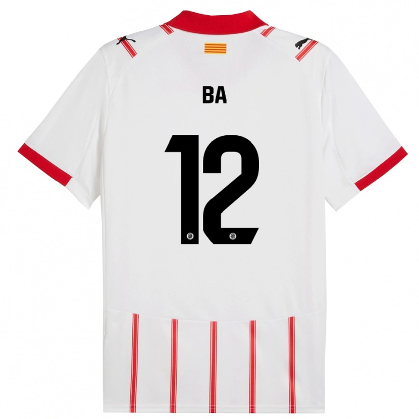 Danxen Mujer Camiseta Papa Ba #12 Blanco Rojo 1ª Equipación 2025/26 La Camisa