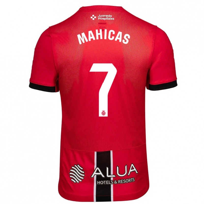 Danxen Mujer Camiseta Julián Mahicas #7 Rojo Negro 1ª Equipación 2025/26 La Camisa
