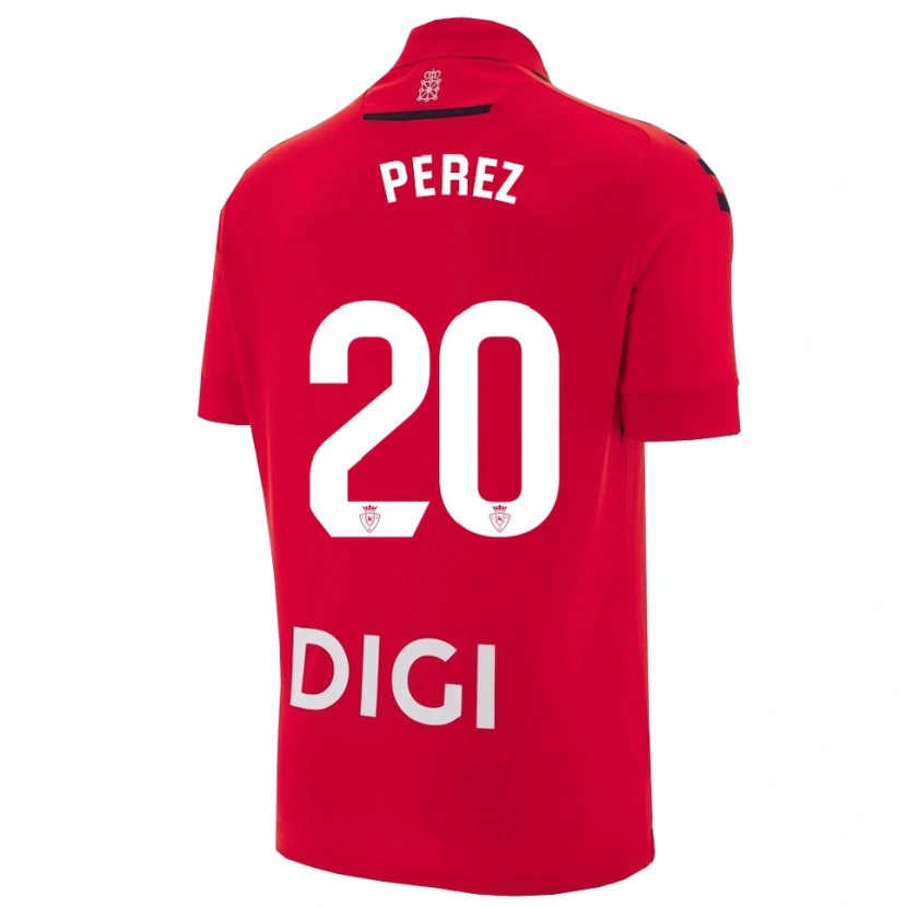 Danxen Mujer Camiseta Bruno Pérez #20 Rojo Negro 1ª Equipación 2025/26 La Camisa
