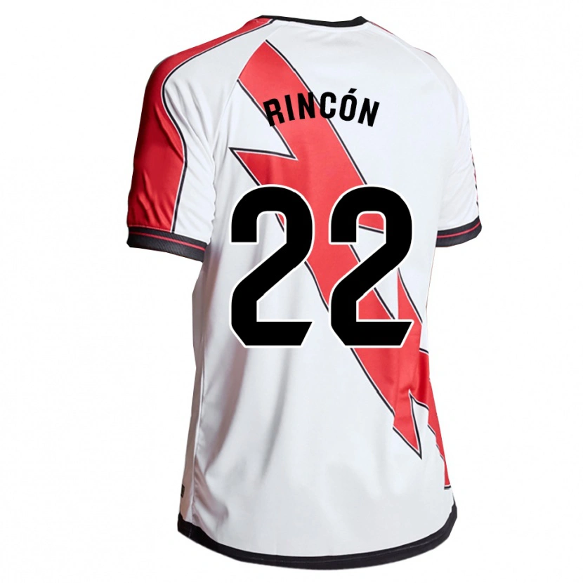Danxen Mujer Camiseta Cristina Rincon Frances #22 Blanco Rojo 1ª Equipación 2025/26 La Camisa