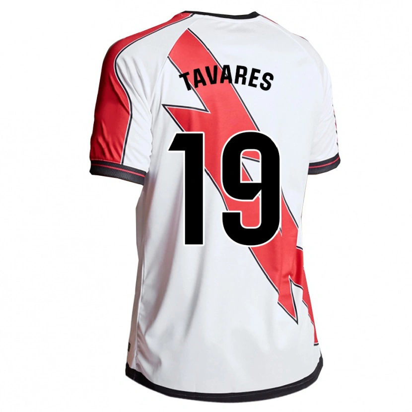 Danxen Mujer Camiseta Bruna Nataly Tavares Neves #19 Blanco Rojo 1ª Equipación 2025/26 La Camisa