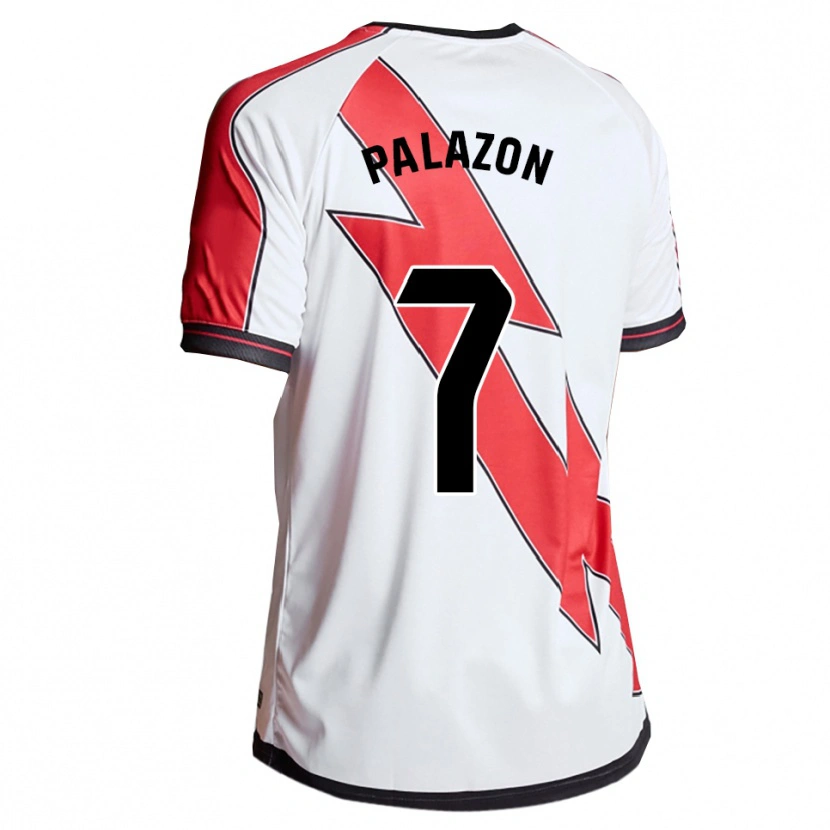 Danxen Mujer Camiseta Isi Palazón #7 Blanco Rojo 1ª Equipación 2025/26 La Camisa