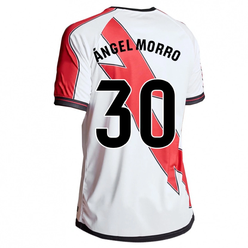 Danxen Mujer Camiseta Miguel Ángel Morro #30 Blanco Rojo 1ª Equipación 2025/26 La Camisa