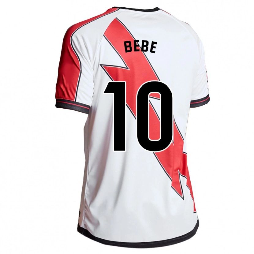 Danxen Mujer Camiseta Bebé #10 Blanco Rojo 1ª Equipación 2025/26 La Camisa