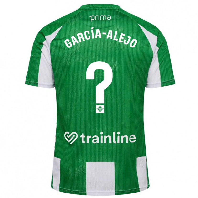 Danxen Mujer Camiseta Raúl García-Alejo #0 Verde Blanco 1ª Equipación 2025/26 La Camisa