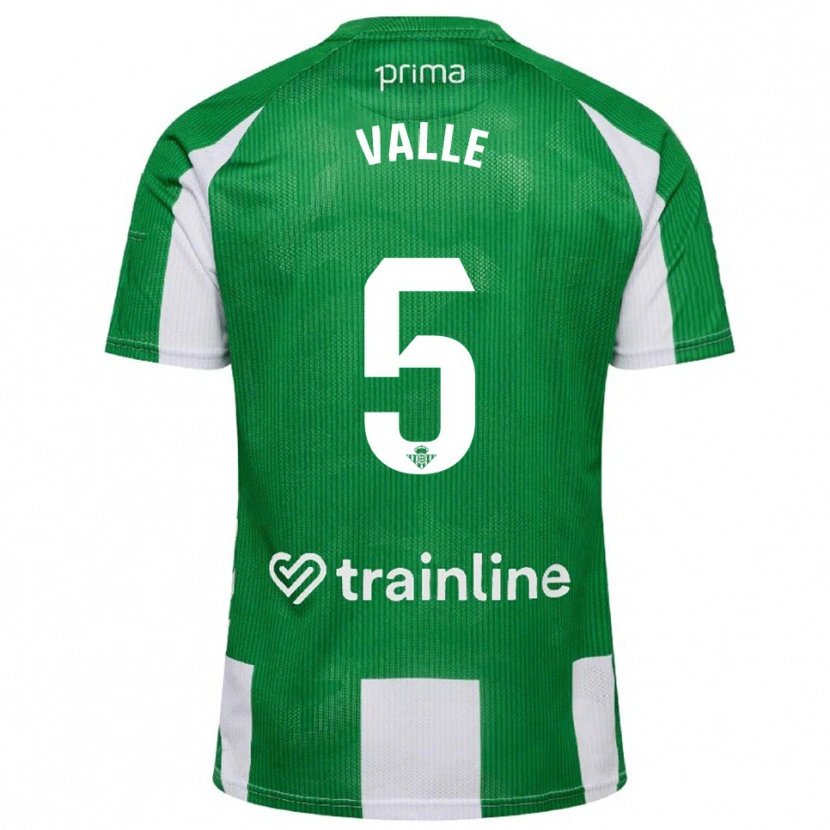Danxen Mujer Camiseta María Valle López #5 Verde Blanco 1ª Equipación 2025/26 La Camisa