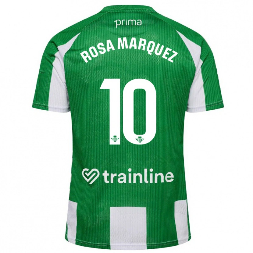 Danxen Mujer Camiseta Rosa Márquez Baena #10 Verde Blanco 1ª Equipación 2025/26 La Camisa