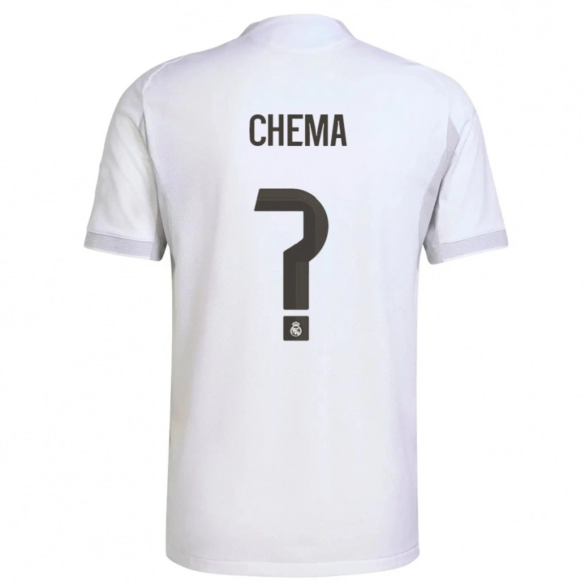 Danxen Mujer Camiseta Chema #0 Blanco Amarillo 1ª Equipación 2025/26 La Camisa
