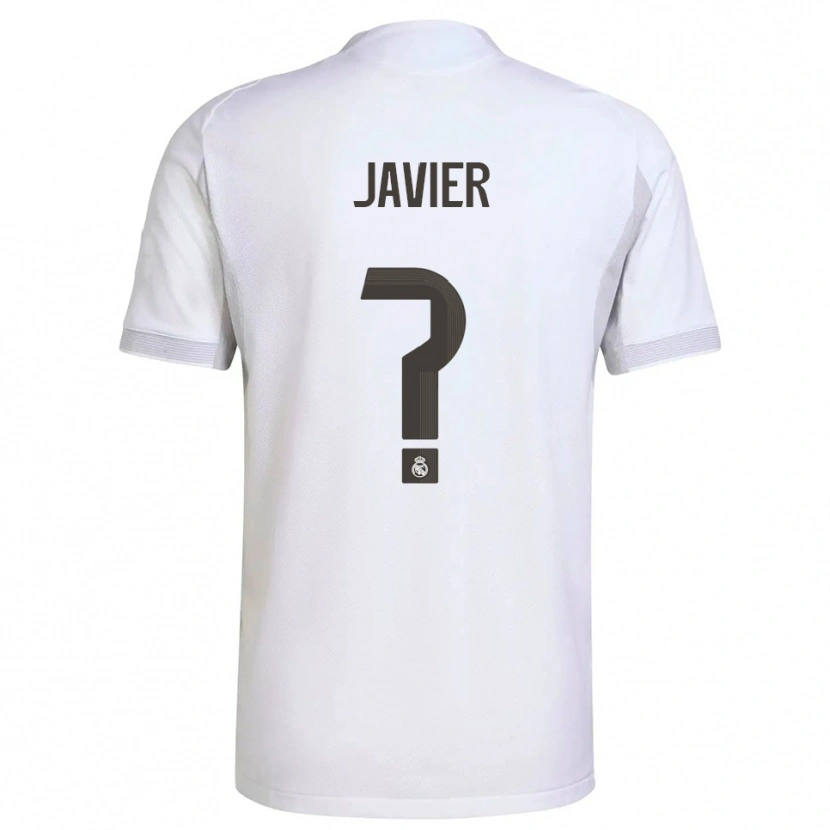 Danxen Mujer Camiseta Javier Navarro #0 Blanco Amarillo 1ª Equipación 2025/26 La Camisa