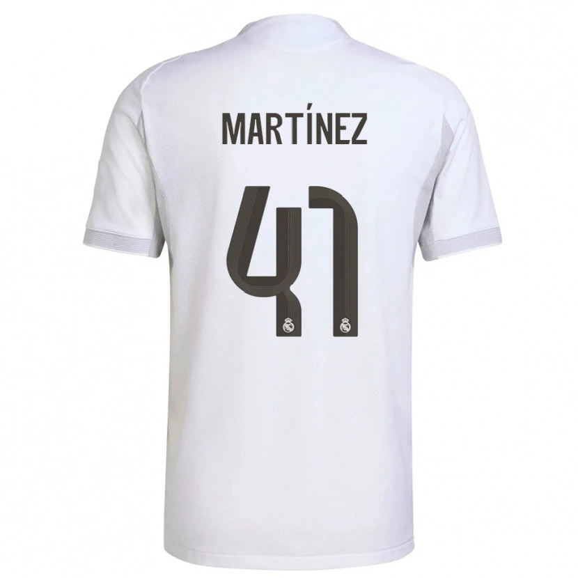 Danxen Mujer Camiseta Joan Martínez #41 Blanco Amarillo 1ª Equipación 2025/26 La Camisa