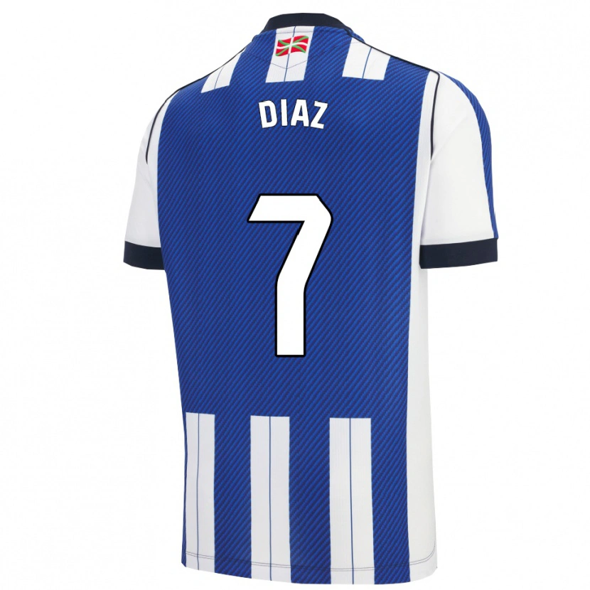 Danxen Mujer Camiseta Dani Díaz #7 Azul Blanco 1ª Equipación 2025/26 La Camisa