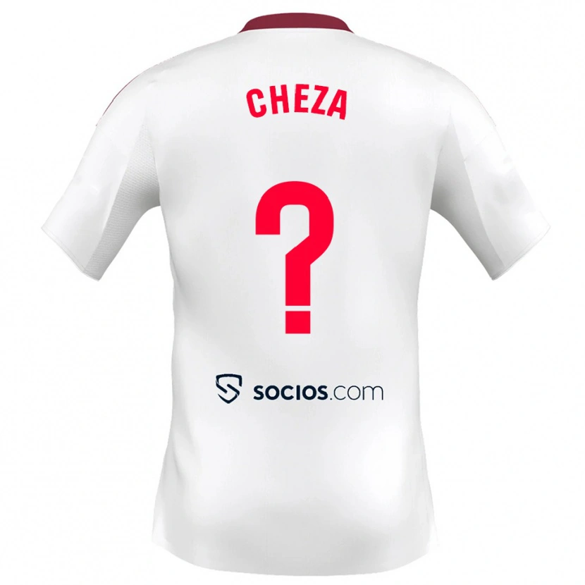 Danxen Mujer Camiseta María Echezarreta #0 Blanco Rojo 1ª Equipación 2025/26 La Camisa